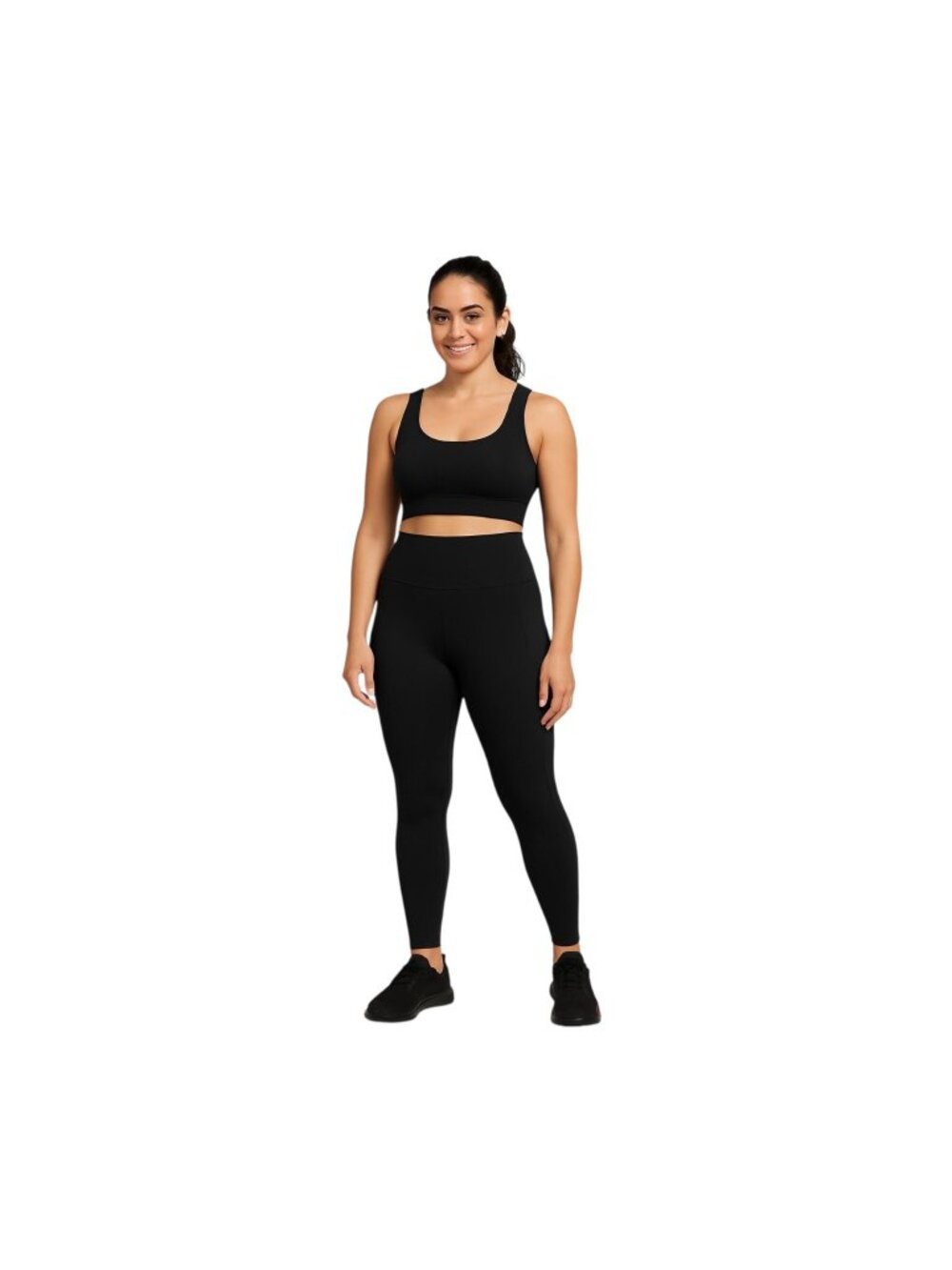 Honeylove Compression Leggings Black Size 1X Toga Athletic Workout Casual Comfy